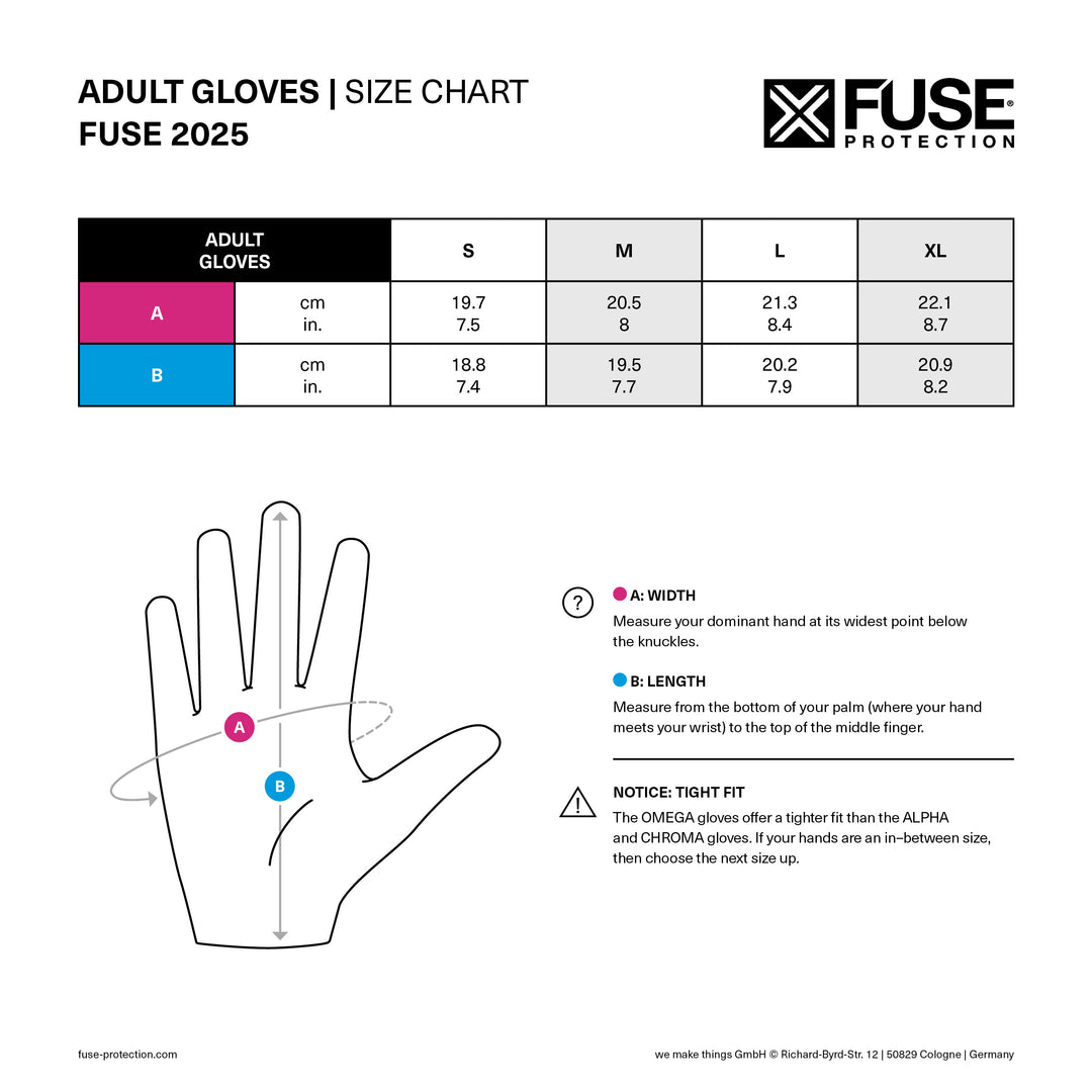 Fuse Chroma Gloves Campos Neon Yellow/Red – Fuse Protection
