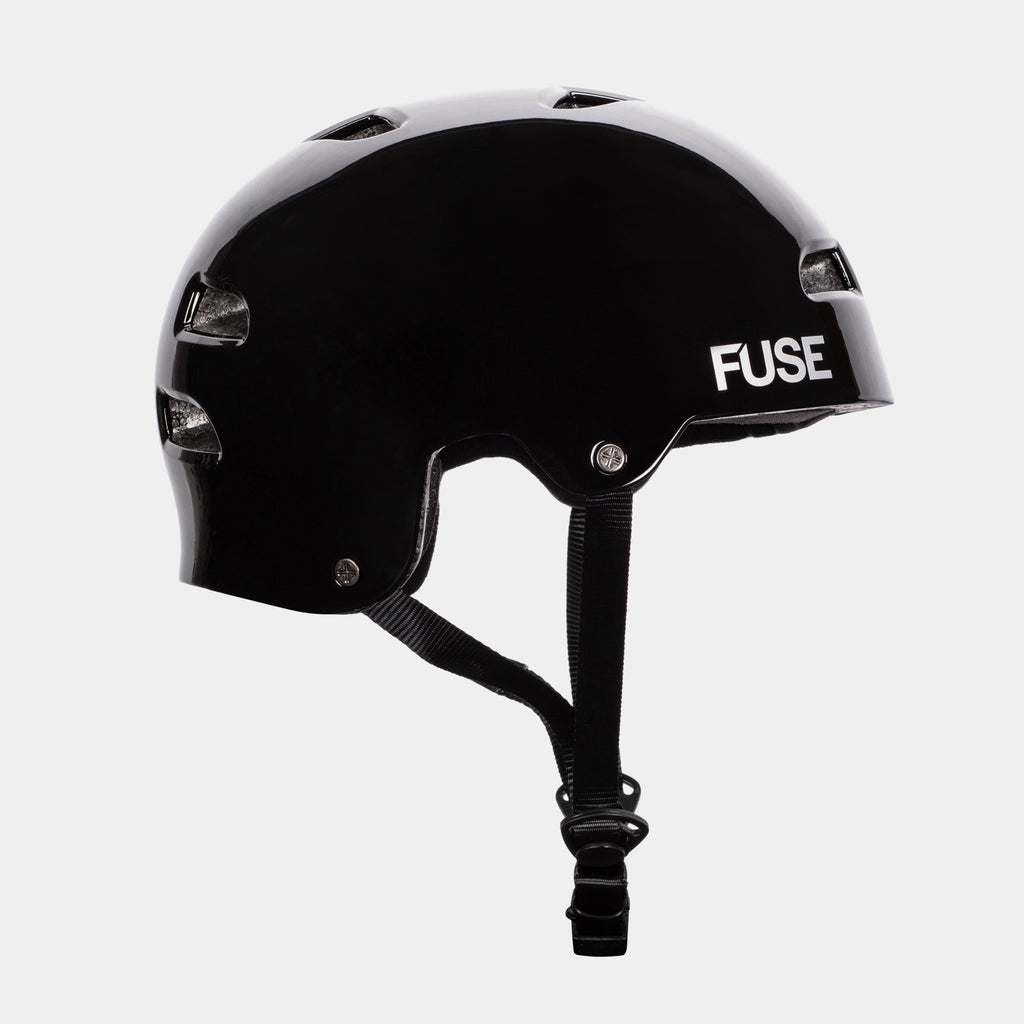 black glossy helmet