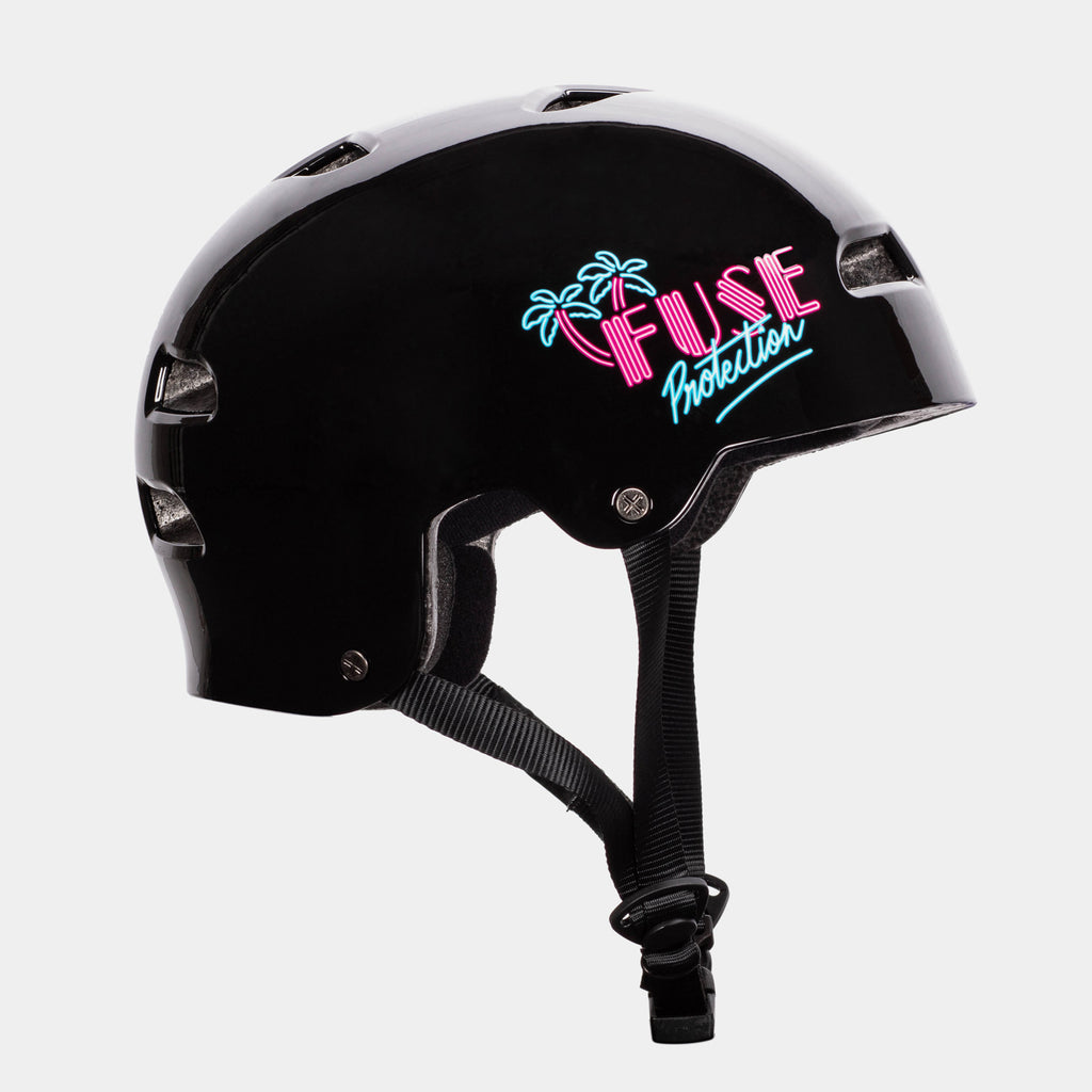 fuse icon helmet ALPHA Helmet Glossy Miami Black – Fuse Protection