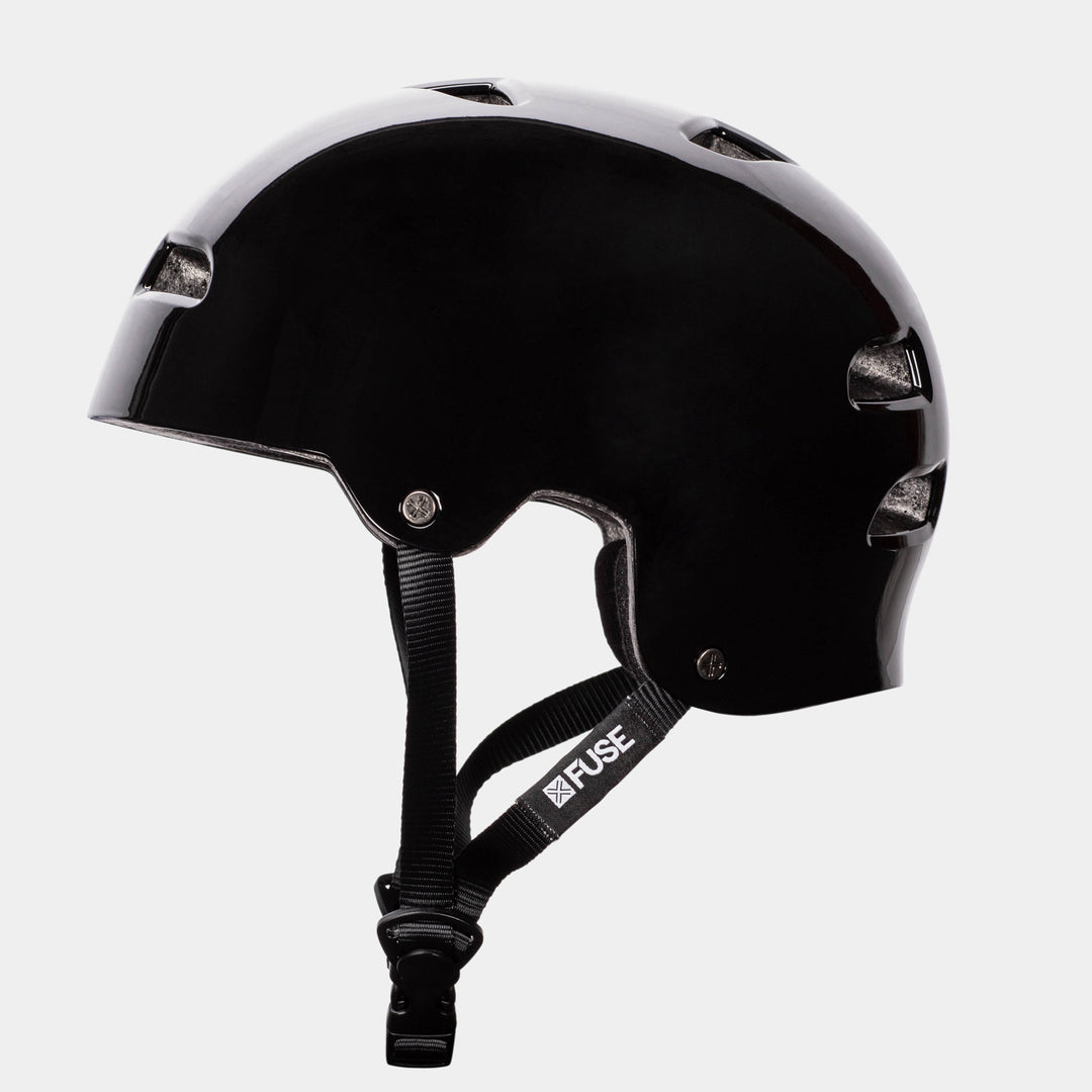 cheap motorcycle helmets miami ALPHA Helmet Glossy Miami Black – Fuse Protection